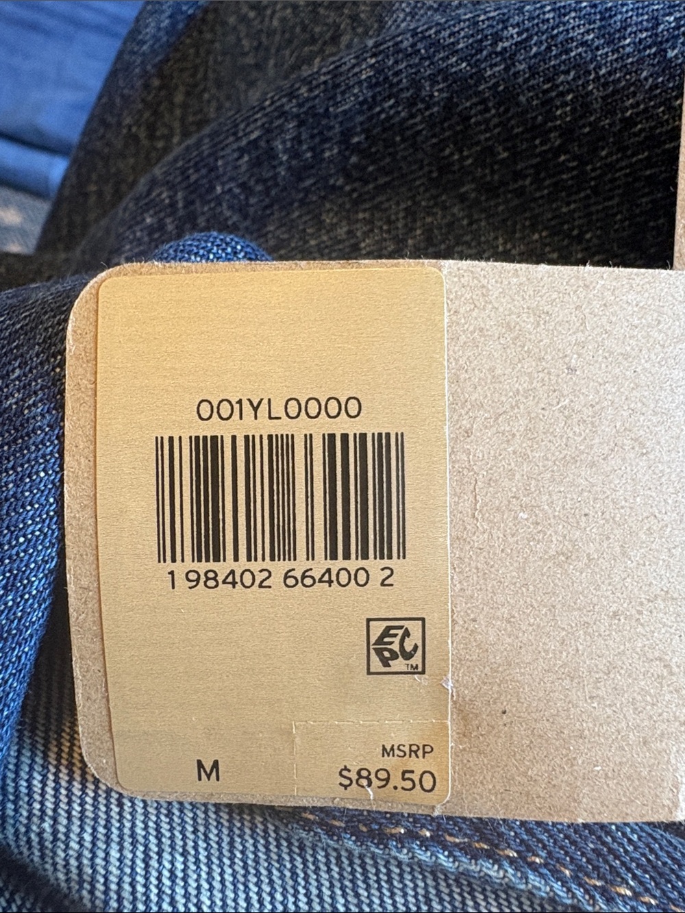 Levi's Indigo Blue Western-Style Denim Jacket - Picture 4 of 4